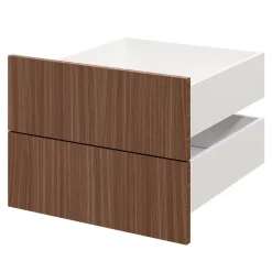 Tiroir GoodHome Atomia effet noyer H. 18,5 x l. 49,7 x P. 50 cm vendu par 2