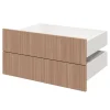 Tiroir GoodHome Atomia effet chêne chaud H. 18,5 x l. 74,7 x P. 50 cm vendu par 2