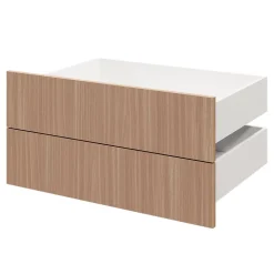 Tiroir GoodHome Atomia effet chêne chaud H. 18,5 x l. 74,7 x P. 50 cm vendu par 2
