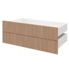 Tiroir GoodHome Atomia effet chêne chaud H. 18,5 x l. 99,7 x P. 50 cm vendu par 2
