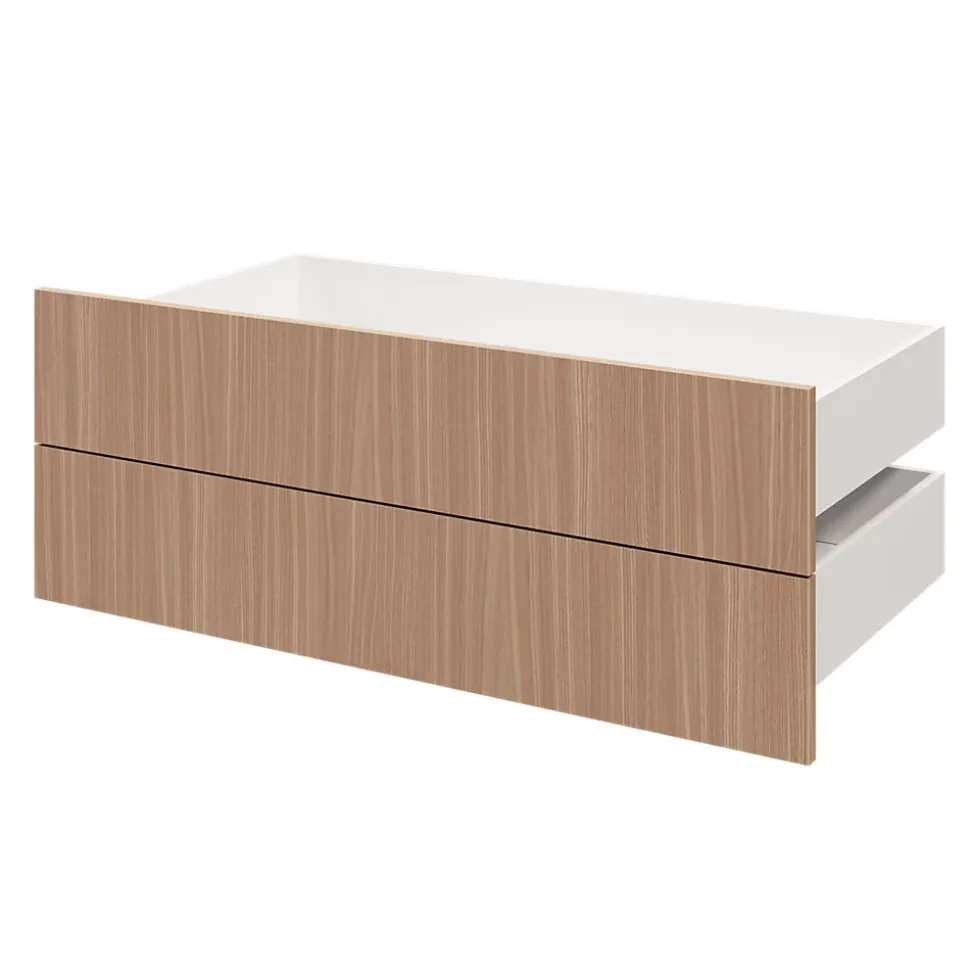 Tiroir GoodHome Atomia effet chêne chaud H. 18,5 x l. 99,7 x P. 50 cm vendu par 2