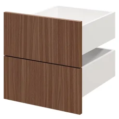 Tiroir GoodHome Atomia effet noyer H. 18,5 x l. 37,2 x P. 39 cm vendu par 2