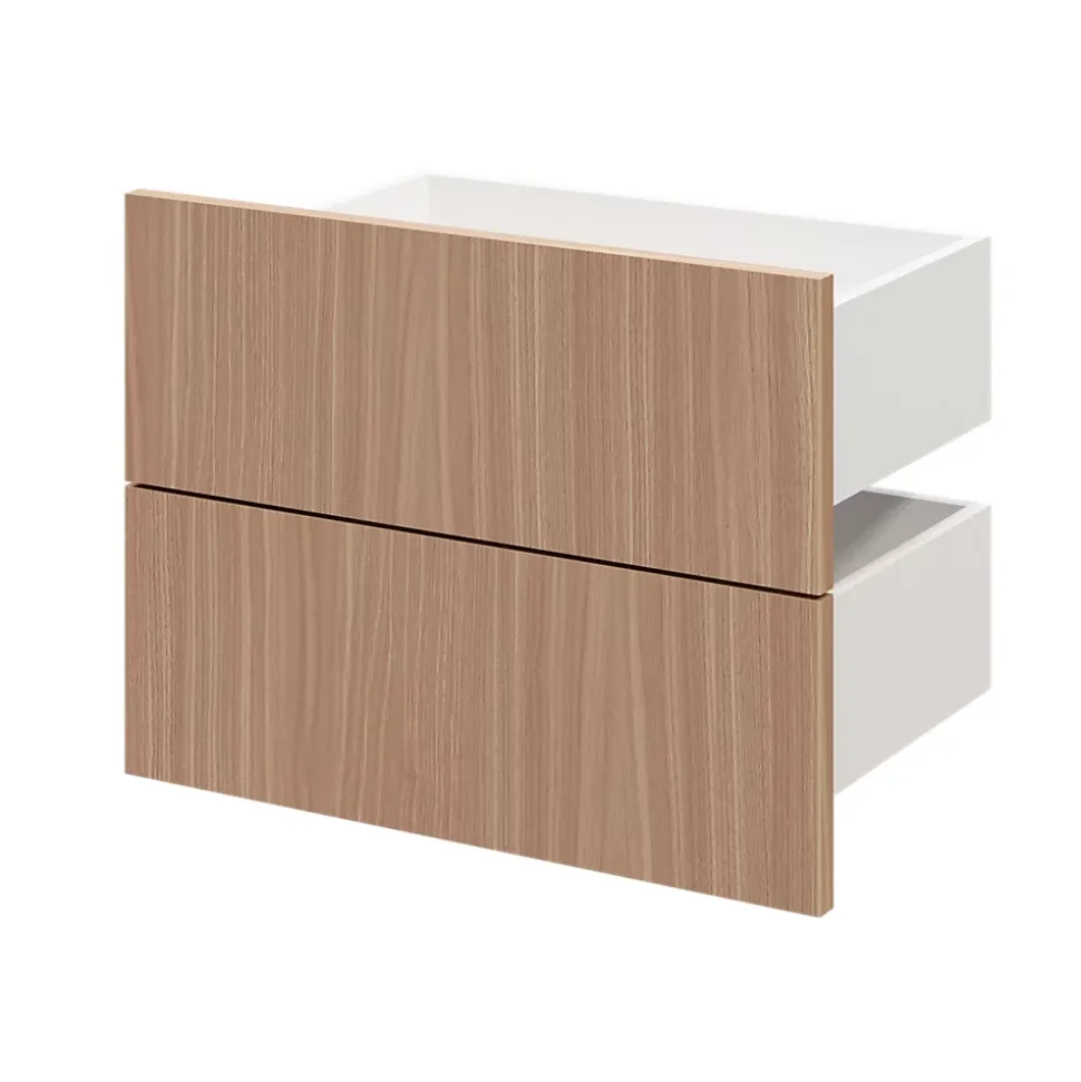 Tiroir GoodHome Atomia effet chêne chaud H. 18,5 x l. 49,7 x P. 30 cm vendu par 2