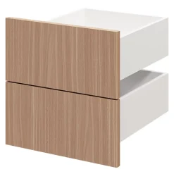 Tiroir GoodHome Atomia effet chêne chaud H. 18,5 x l. 37,2 x P. 39 cm vendu par 2