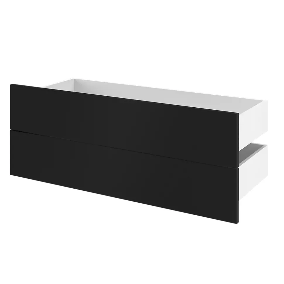 Tiroir GoodHome Atomia noir H. 18,45 x l. 99,7 x P. 40,7 cm vendu par 2