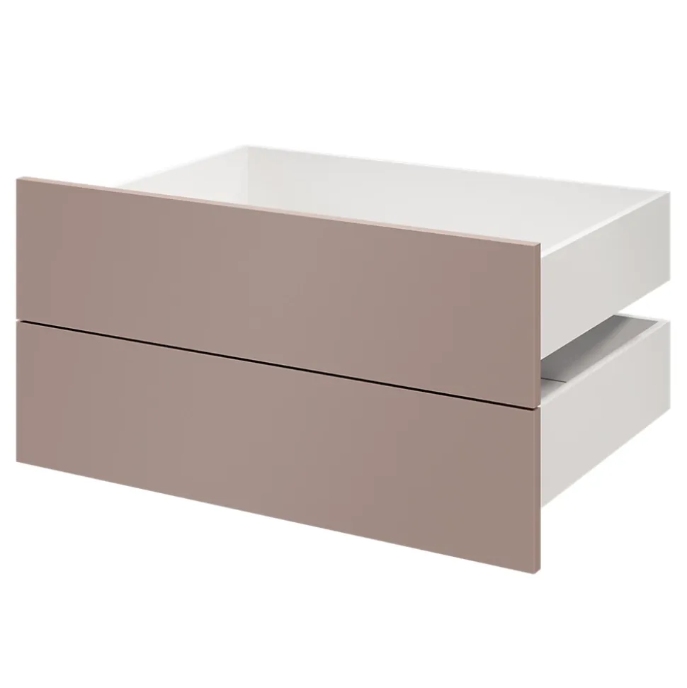 Tiroir GoodHome Atomia rose taupe H. 18,5 x l. 74,7 x P. 50 cm vendu par 2
