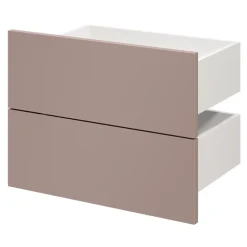 Tiroir GoodHome Atomia rose taupe H. 18,5 x l. 37,2 x P. 30 cm vendu par 2