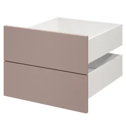 Tiroir GoodHome Atomia rose taupe H. 18,5 x l. 49,7 x P. 50 cm vendu par 2