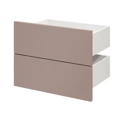 Tiroir GoodHome Atomia rose taupe H. 18,5 x l. 49,7 x P. 30 cm vendu par 2