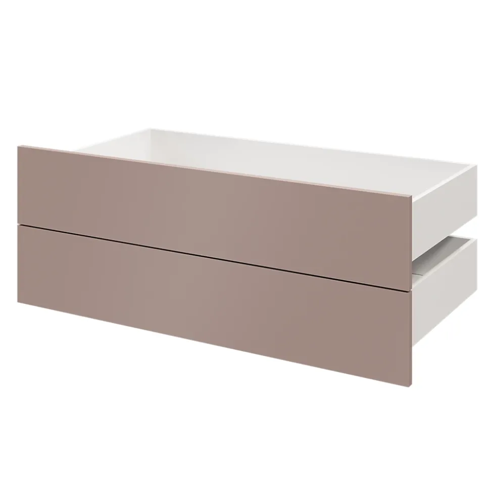 Tiroir GoodHome Atomia rose taupe H. 18,5 x l. 99,7 x P. 50 cm vendu par 2