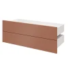Tiroir GoodHome Atomia terracotta H. 18,5 x l. 99,7 x P. 39 cm vendu par 2