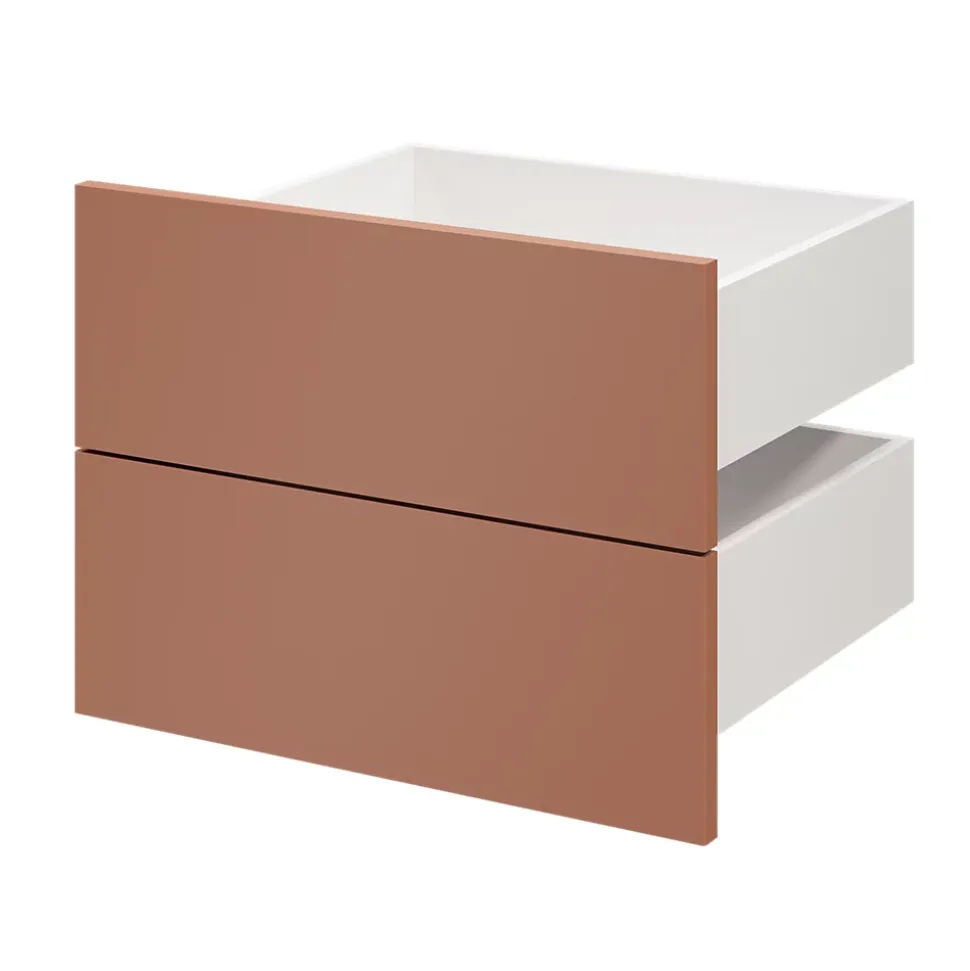 Tiroir GoodHome Atomia terracotta H. 18,5 x l. 49,7 x P. 39 cm vendu par 2