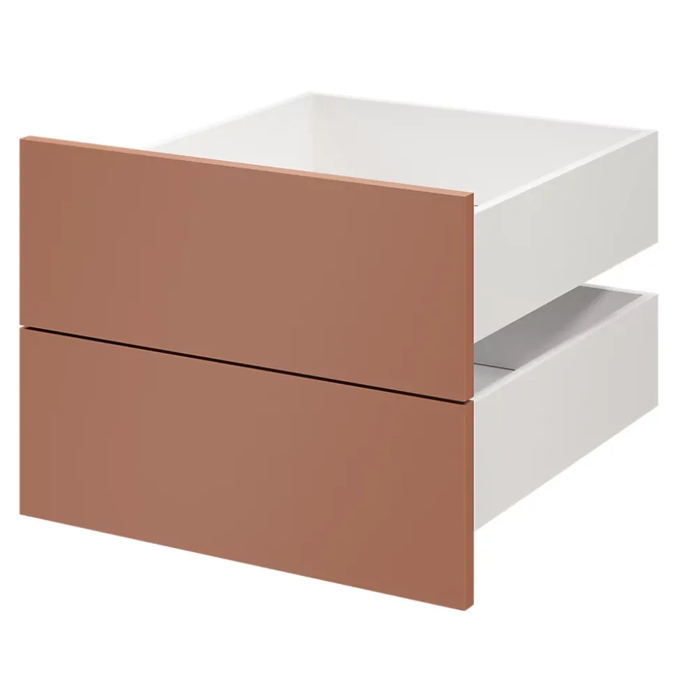 Tiroir GoodHome Atomia terracotta H. 18,5 x l. 49,7 x P. 50 cm vendu par 2