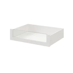 Tiroir intérieur avec façade verre blanc GoodHome Atomia H. 17 x L. 71,4 x P. 50 cm