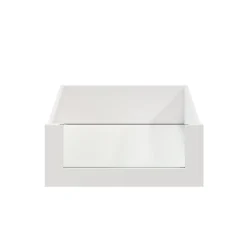 Tiroir intérieur avec façade verre blanc GoodHome Atomia H. 17 x L. 46,4 x P. 50 cm