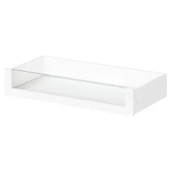 Tiroir intérieur avec façade verre blanc GoodHome Atomia H. 17 x L. 93,7 x P. 45 cm