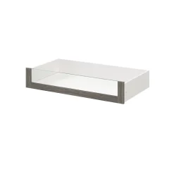 Tiroir intérieur avec façade verre effet chêne grisé GoodHome Atomia H. 17 x L. 93,7 x P. 50 cm