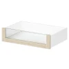 Tiroir intérieur avec façade verre chêne clair Atomia L. 75 cm x P. 45 cm GoodHome