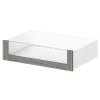Tiroir intérieur avec façade verre chêne grisé Atomia L. 75 cm x P. 45 cm GoodHome