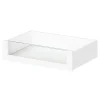 Tiroir intérieur avec façade verre blanc Atomia L. 75 cm x P. 45 cm GoodHome