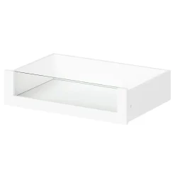 Tiroir intérieur avec façade verre blanc Atomia L. 75 cm x P. 45 cm GoodHome
