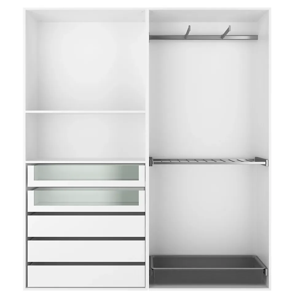 Tiroir intérieur blanc GoodHome Atomia H. 17 x L. 93,7 x P. 45 cm