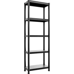 Titan S - Étagère modulaire 5 niveaux 60x30xH180 cm en résine noire