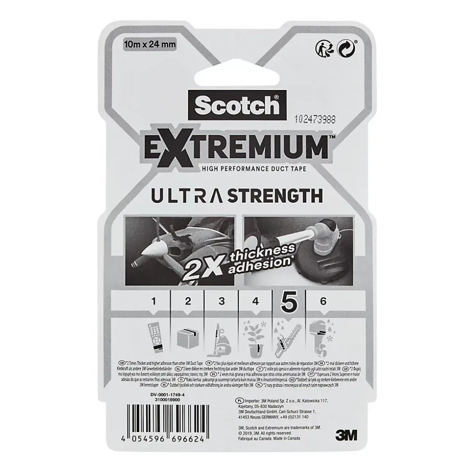 Toile de réparation Scotch Ultra noir 24 mm x 10 m
