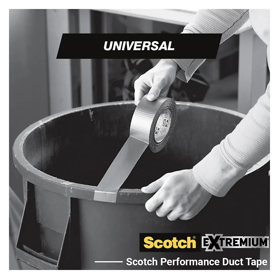 Toile de réparation Scotch universal gris 48mm x 25 m - 2 rouleaux