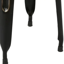 TOLGA - Lot de 4 Tabourets Noirs