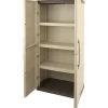 TOOD Armoire de rangement haute en resine 3 tablettes