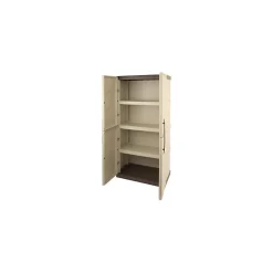 TOOD Armoire de rangement haute en resine 3 tablettes
