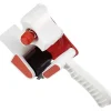 TOOLCRAFT Dévidoir ruban adhésif rouge et blanc pour rouleaux 50 mm et 66 m, 2 rouleaux, garantie 3 ans