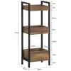 Tour de Rangement Etagère de Stockage, 3 étages, FRG226-F, SoBuy