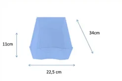 Tour en plastique 5 tiroirs Orgamix noir H. 61 x L. 26 x P. 36 cm