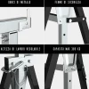 Treteaux telescopiques Boudech 300 kg reglables 80-130 cm lot de 2