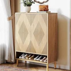 Tribesigns Armoire à chaussures avec 2 portes 6 étages pour 25 paires de chaussures