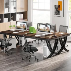 Tribesigns Bureau 200 cm Marron Rustique