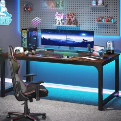 Tribesigns Bureau Informatique Marron Rustique