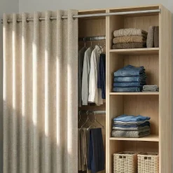 Tringle à rideaux + 2 supports en 