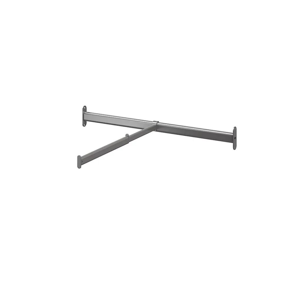 Tringle coulissante de face en acier gris GoodHome Atomia L. 71,3 x P. 58 cm