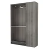 Tringle de face duo en acier gris GoodHome Atomia L. 100cm x P. 40 cm