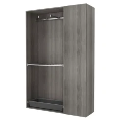 Tringle de face duo en acier gris GoodHome Atomia L. 100cm x P. 40 cm