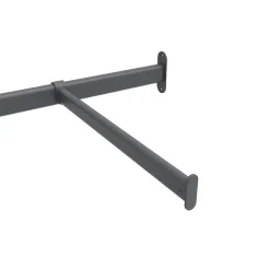 Tringle de face duo en acier gris GoodHome Atomia L. 100cm x P. 40 cm