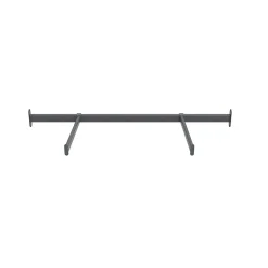 Tringle de face duo en acier gris GoodHome Atomia L. 100cm x P. 40 cm