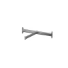 Tringle de face en acier gris GoodHome Atomia L. 46,3 x P. 30,5 cm