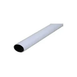 Tringle de penderie métal blanc Ø2,5 x 200 cm
