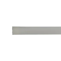 Tringle de penderie ovale acier blanc 1 m de 2 x 1,7 cm