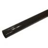 Tringle de penderie ronde acier noir Ø2,5 x 150 cm