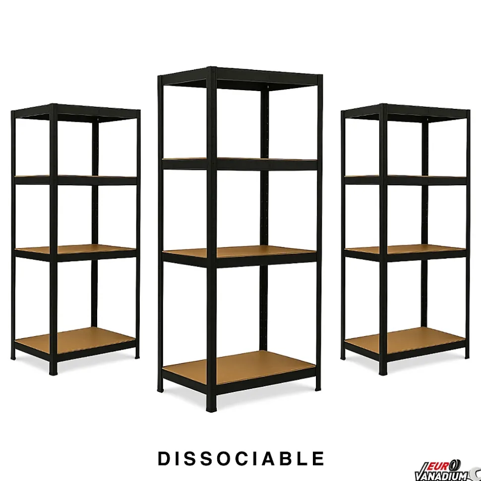Triple étagère établi charges lourdes 150 x 40 x 210 avec 12 plateaux - 960 kg max